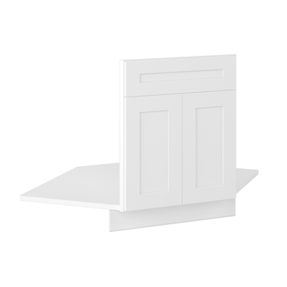 Sink Front Corner Base Kitchen Cabinet SFC42 Alpina White LessCare 34.5 in. height 42 in. depth - Kitchen Cabinets