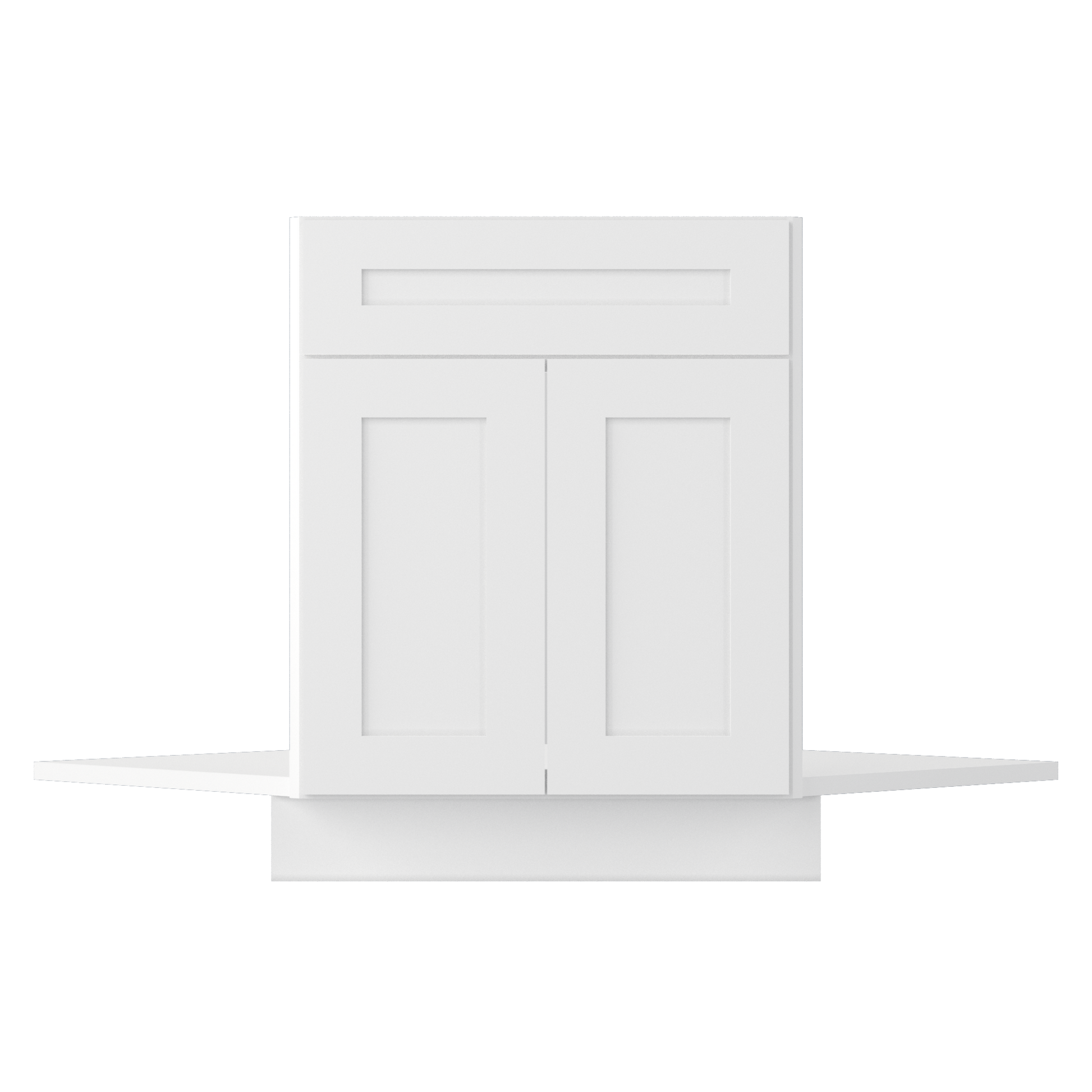 Sink Front Corner Base Kitchen Cabinet SFC42 Alpina White LessCare 34.5 in. height 42 in. depth - Kitchen Cabinets