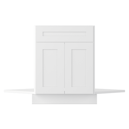 Sink Front Corner Base Kitchen Cabinet SFC42 Alpina White LessCare 34.5 in. height 42 in. depth - Kitchen Cabinets