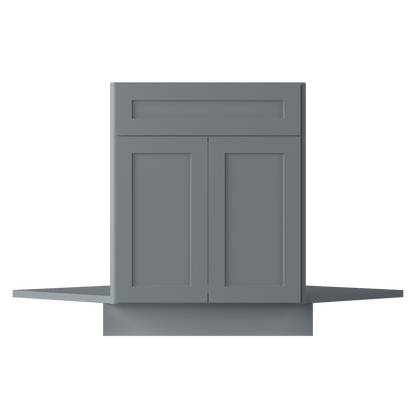 Sink Front Corner Base Kitchen Cabinet SFC42 Colonial Gray LessCare 34.5 in. height 42 in. depth - Kitchen Cabinets