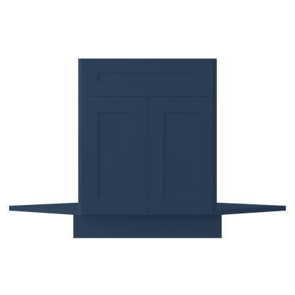 Sink Front Corner Base Kitchen Cabinet SFC42 Danbury Blue LessCare 34.5 in. height 42 in. depth - Kitchen Cabinets