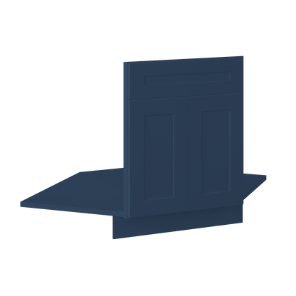 Sink Front Corner Base Kitchen Cabinet SFC42 Danbury Blue LessCare 34.5 in. height 42 in. depth - Kitchen Cabinets