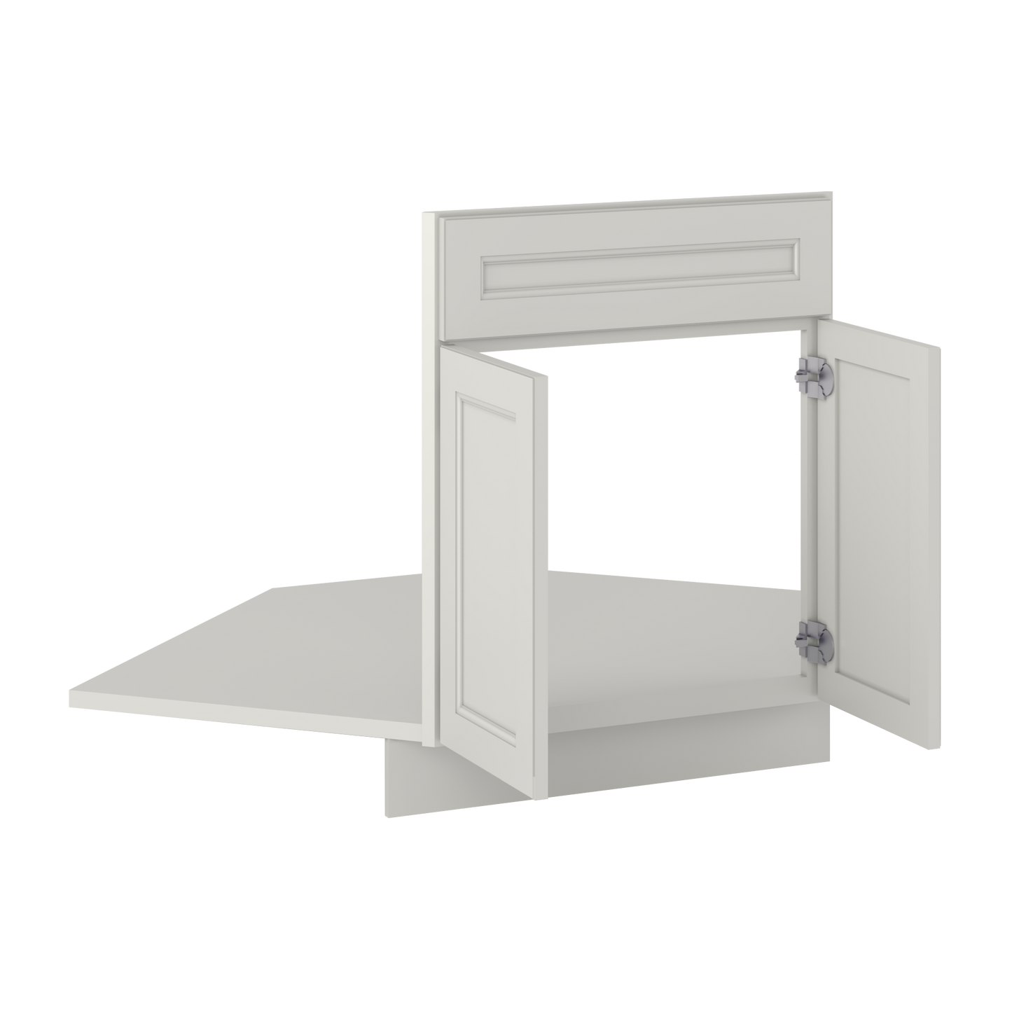 Sink Front Corner Base Kitchen Cabinet SFC42 Milan Pearl 34.5 in. height 42 in. depth - Kitchen Cabinets