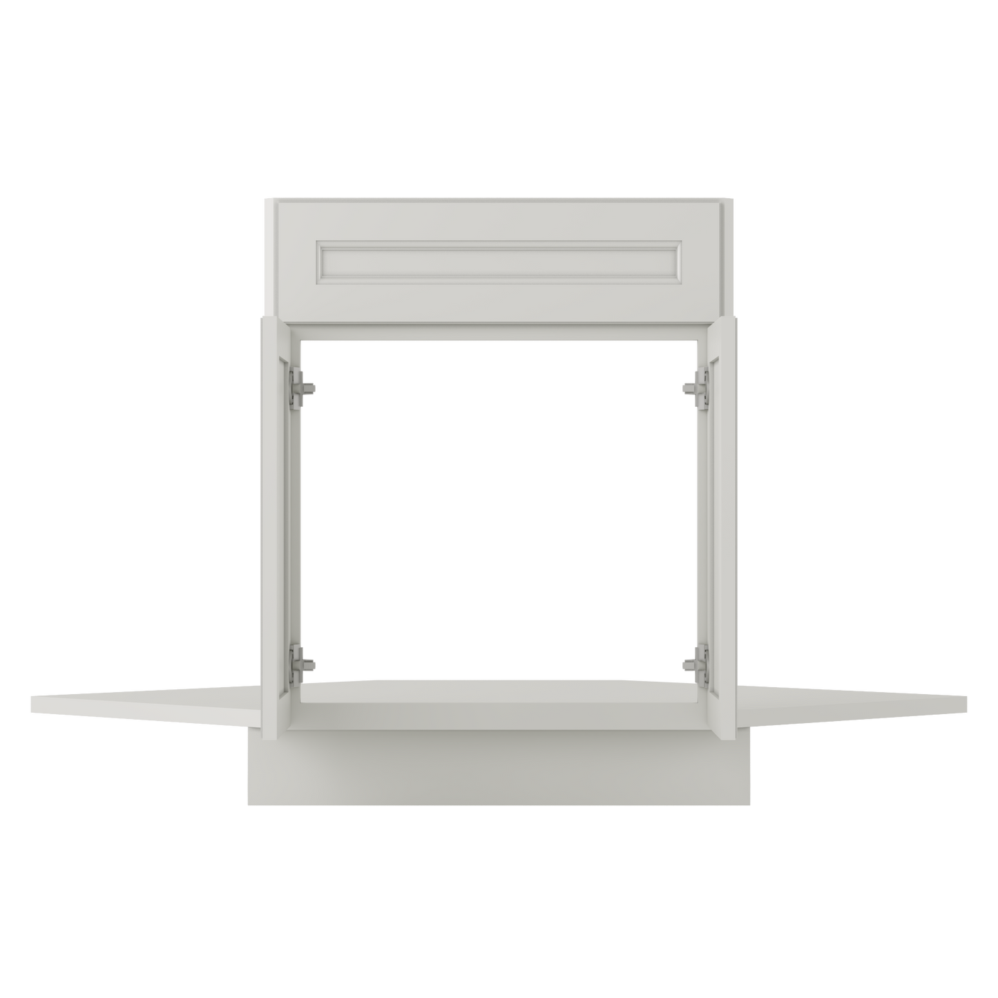 Sink Front Corner Base Kitchen Cabinet SFC42 Milan Pearl 34.5 in. height 42 in. depth - Kitchen Cabinets
