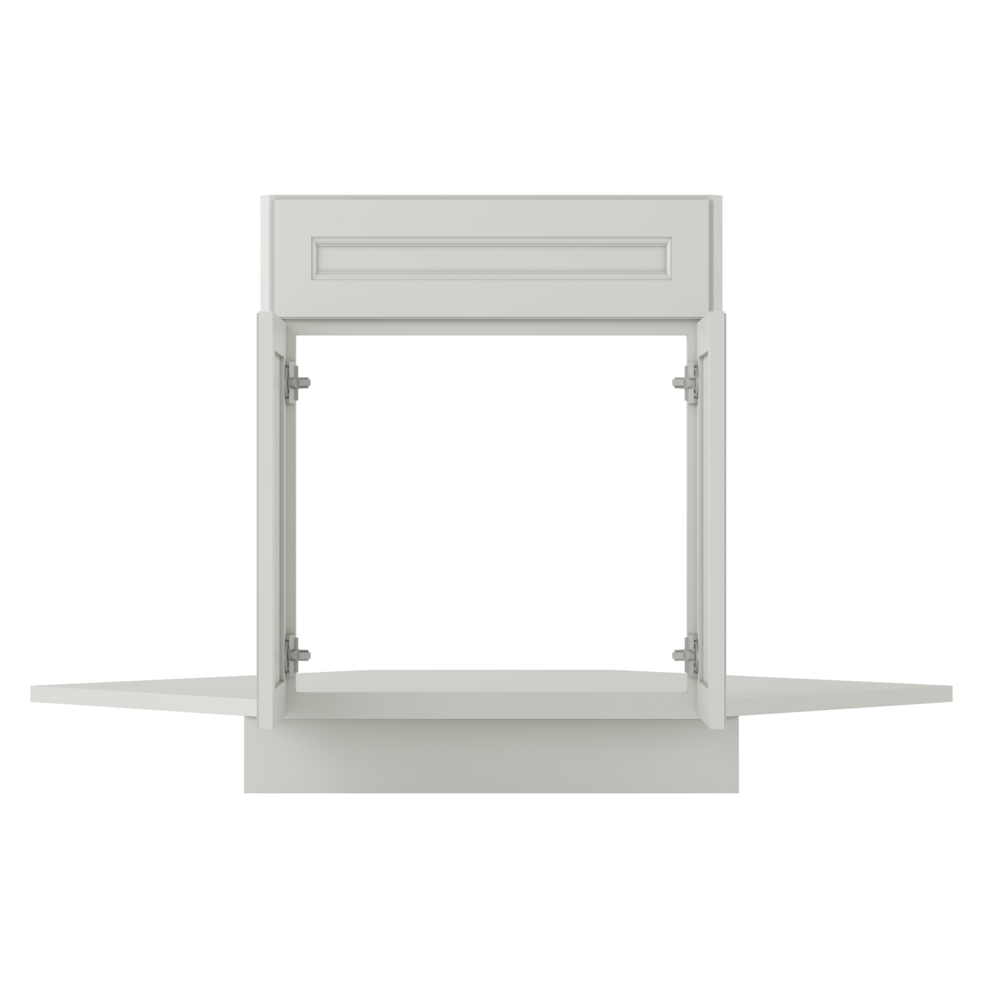 Sink Front Corner Base Kitchen Cabinet SFC42 Milan Pearl 34.5 in. height 42 in. depth - Kitchen Cabinets