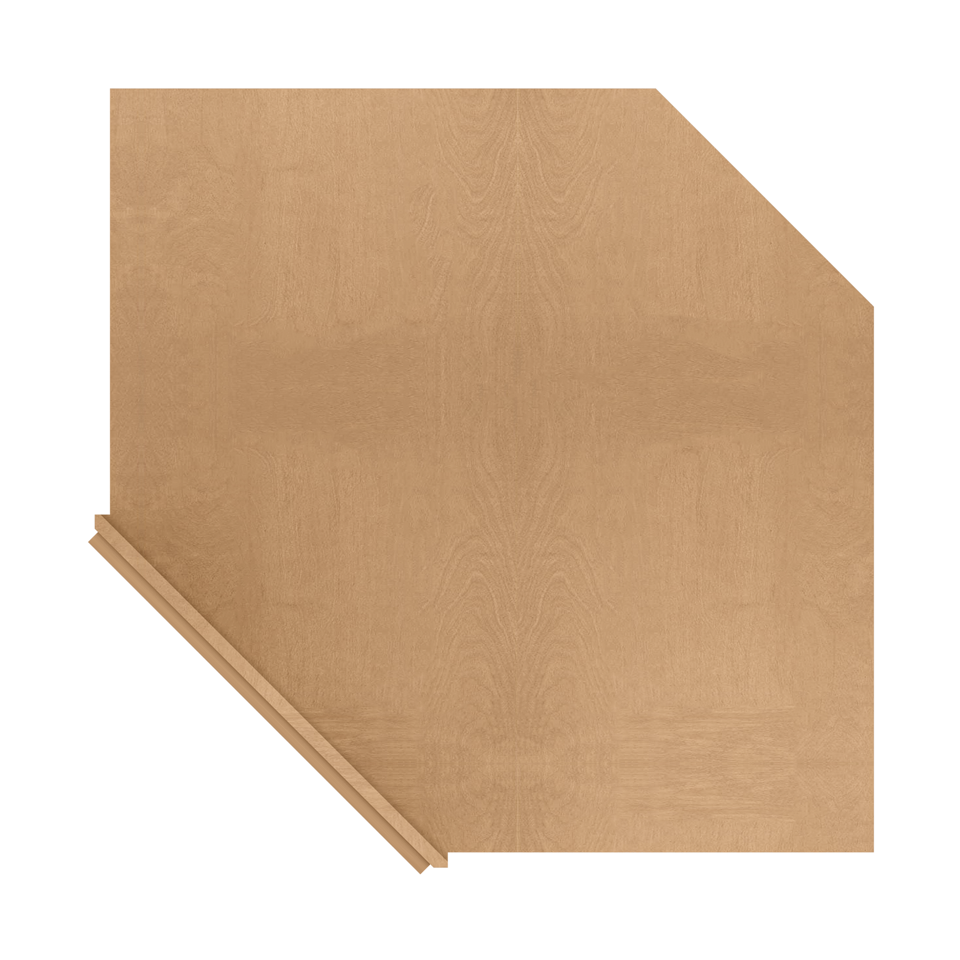 Sink Front Corner Base Kitchen Cabinet SFC42 Shaker Toffee LessCare 34.5 in. height 42 in. depth - Kitchen Cabinets