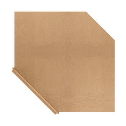 Sink Front Corner Base Kitchen Cabinet SFC42 Shaker Toffee LessCare 34.5 in. height 42 in. depth - Kitchen Cabinets