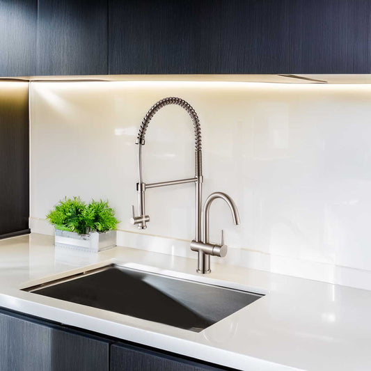 Spring Type Industrial Style Pull-Out Kitchen Faucet LK16B - Faucets