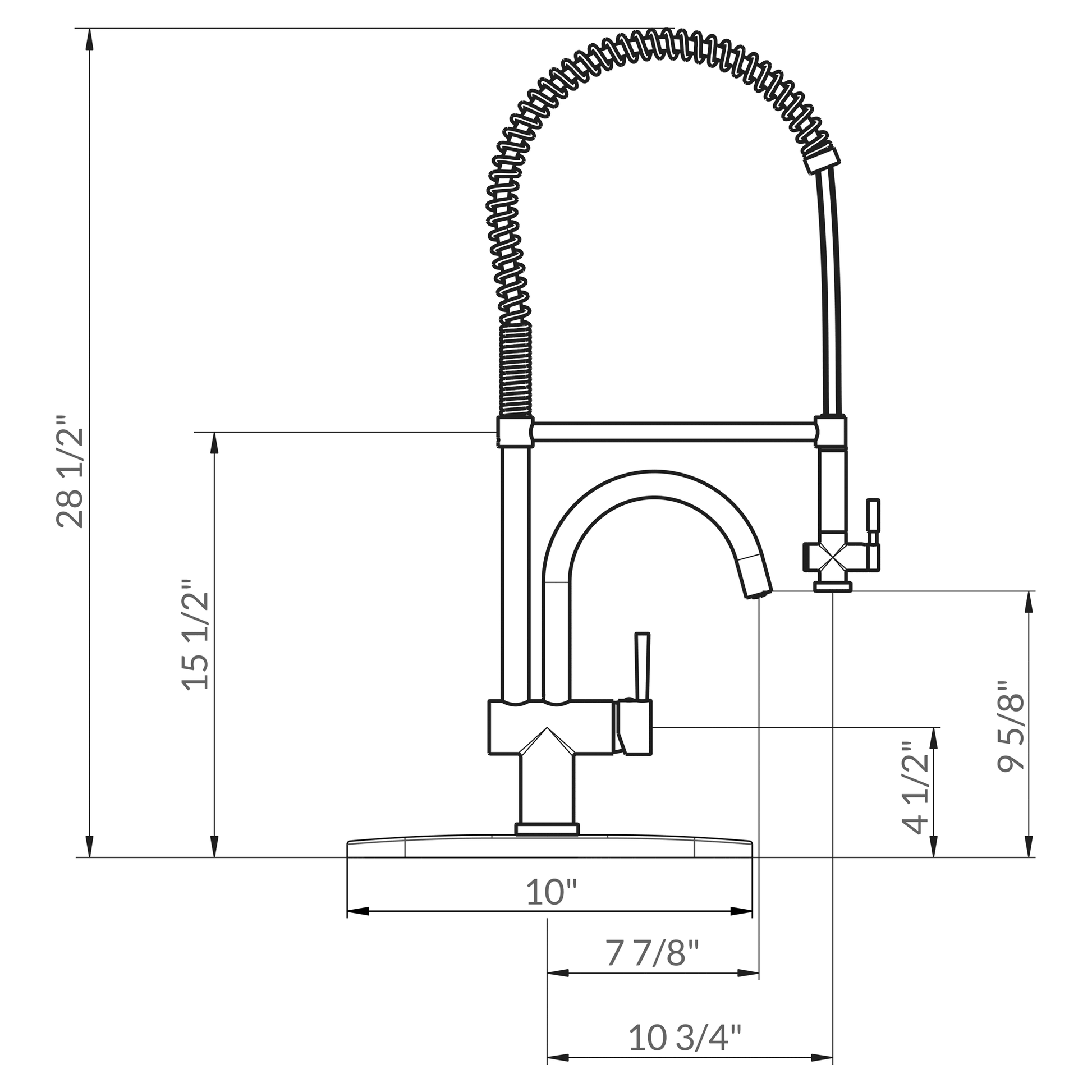 Spring Type Industrial Style Pull-Out Kitchen Faucet LK16B - Faucets
