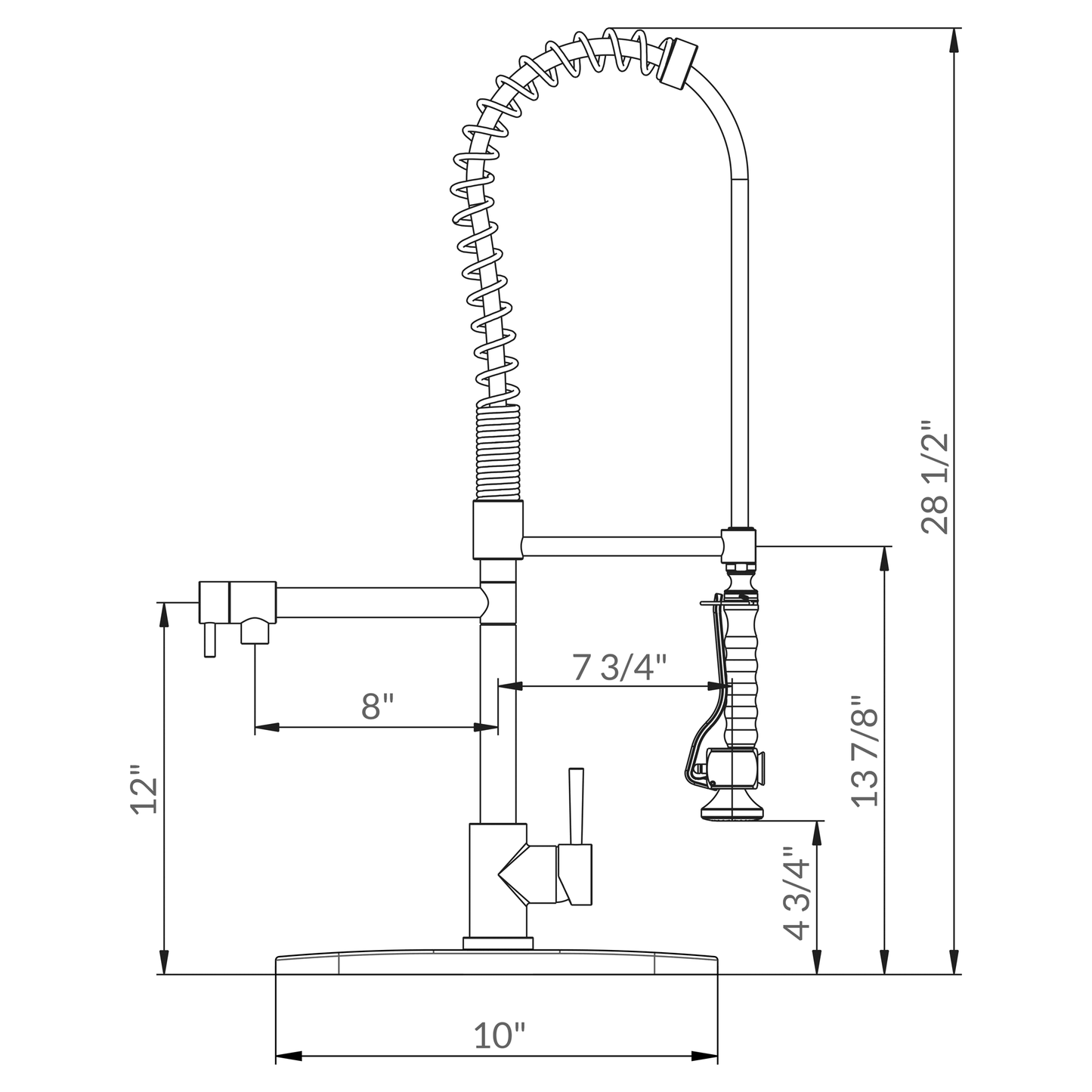 Spring Type Pull-Out Kitchen Faucet LK15B - Faucets