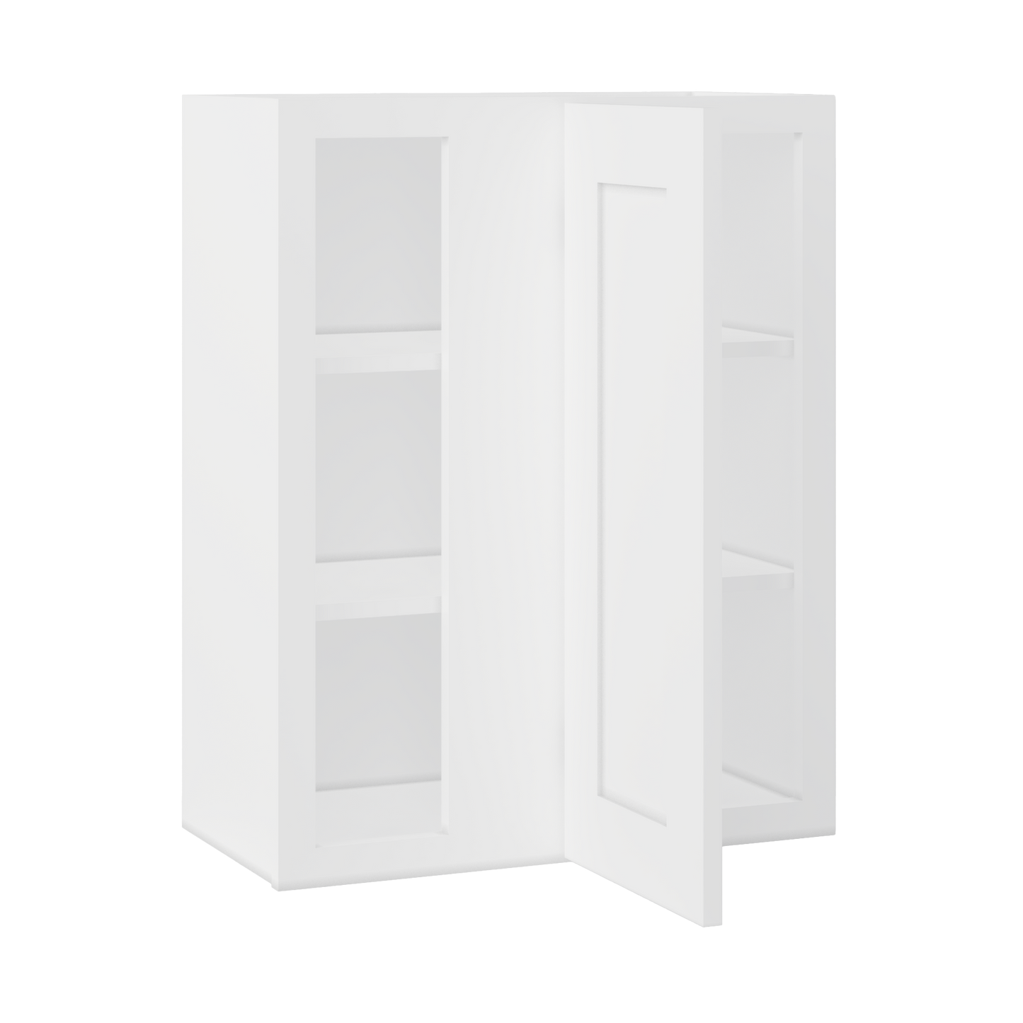 Square Corner Wall Blind Reversible Kitchen Cabinet SC2430 Alpina White LessCare 24 in. width 30 in. height 12 in.