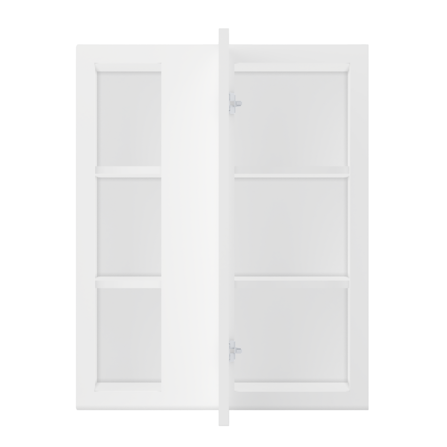 Square Corner Wall Blind Reversible Kitchen Cabinet SC2430 Alpina White LessCare 24 in. width 30 in. height 12 in.
