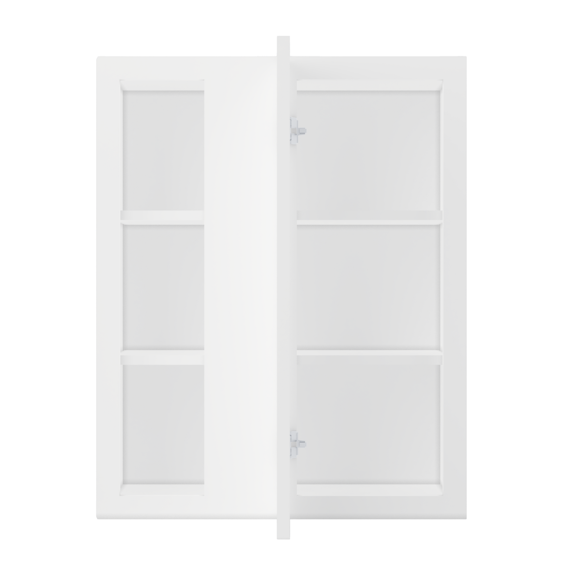 Square Corner Wall Blind Reversible Kitchen Cabinet SC2430 Alpina White LessCare 24 in. width 30 in. height 12 in.