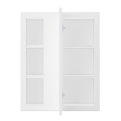 Square Corner Wall Blind Reversible Kitchen Cabinet SC2430 Alpina White LessCare 24 in. width 30 in. height 12 in.