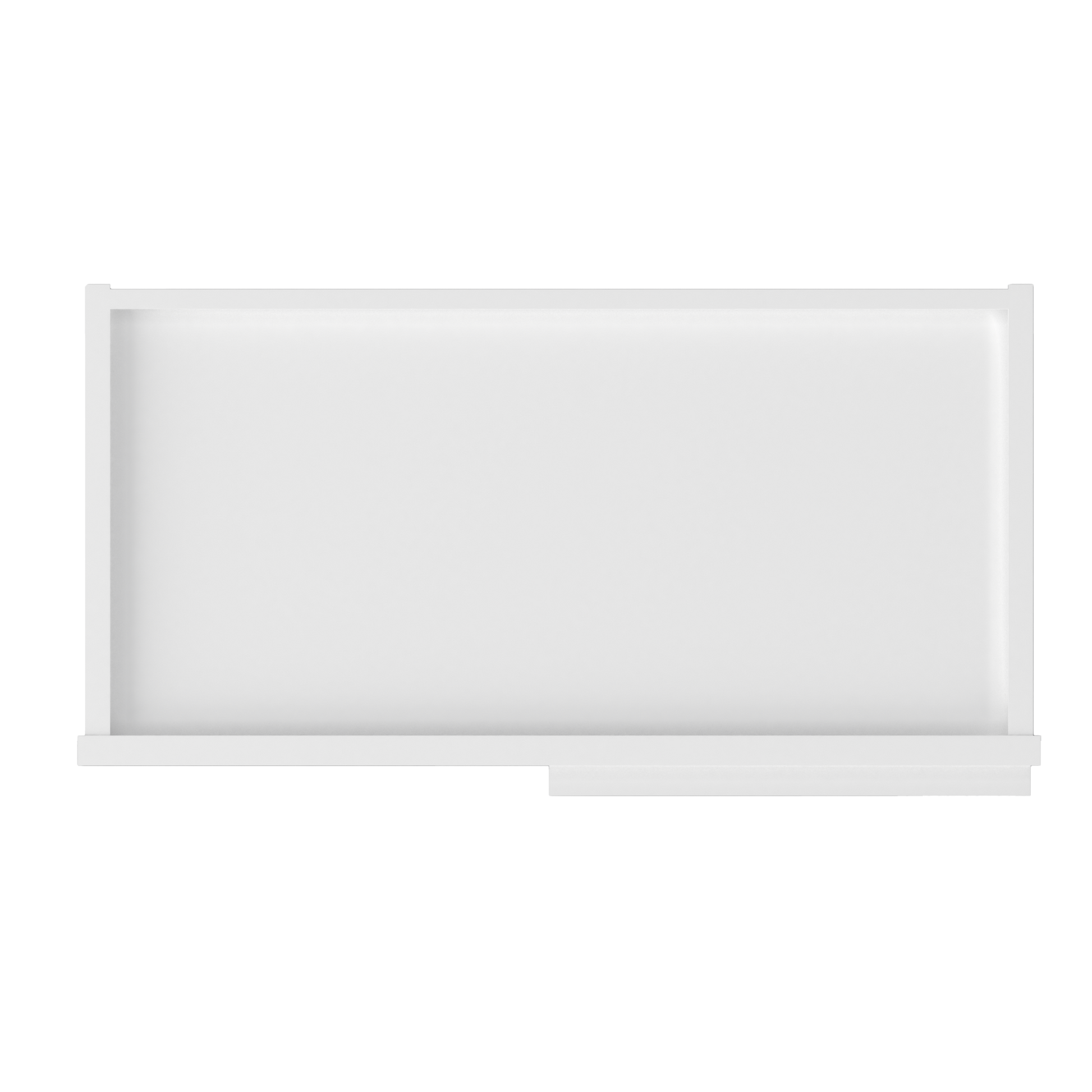 Square Corner Wall Blind Reversible Kitchen Cabinet SC2430 Alpina White LessCare 24 in. width 30 in. height 12 in.