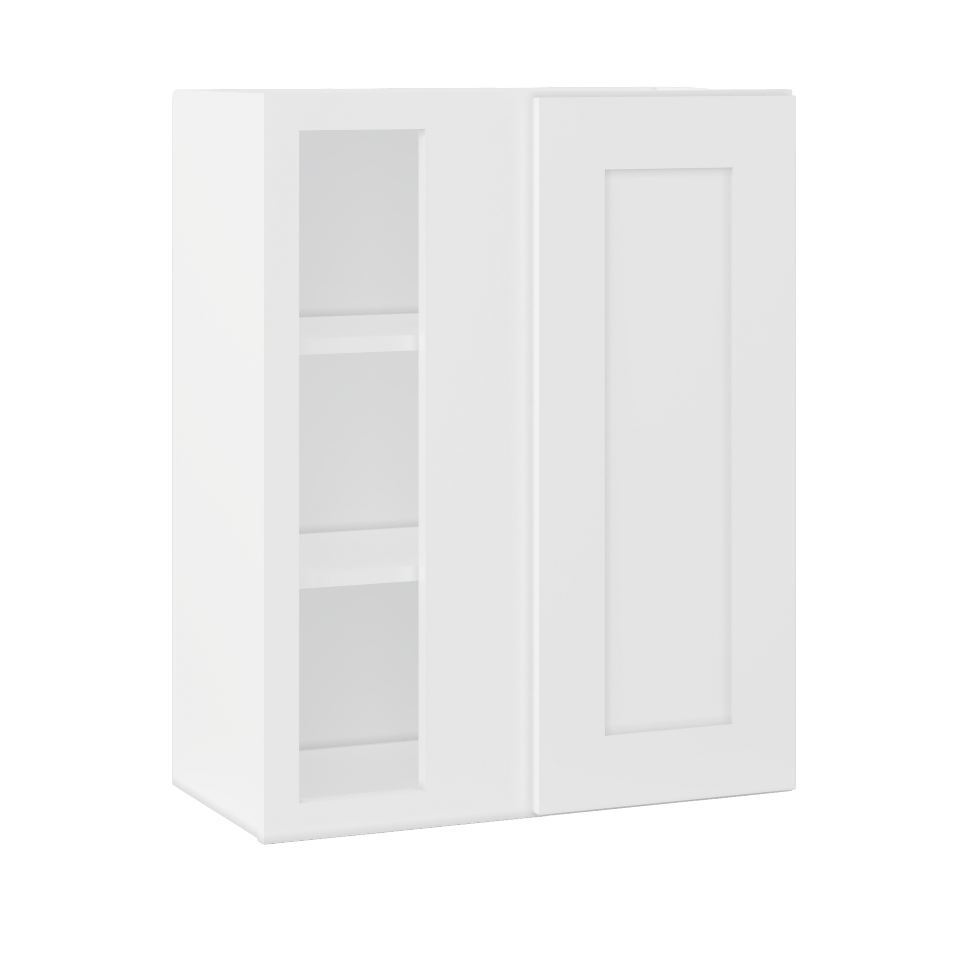 Square Corner Wall Blind Reversible Kitchen Cabinet SC2430 Alpina White LessCare 24 in. width 30 in. height 12 in.