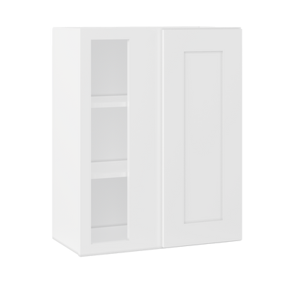 Square Corner Wall Blind Reversible Kitchen Cabinet SC2430 Alpina White LessCare 24 in. width 30 in. height 12 in.