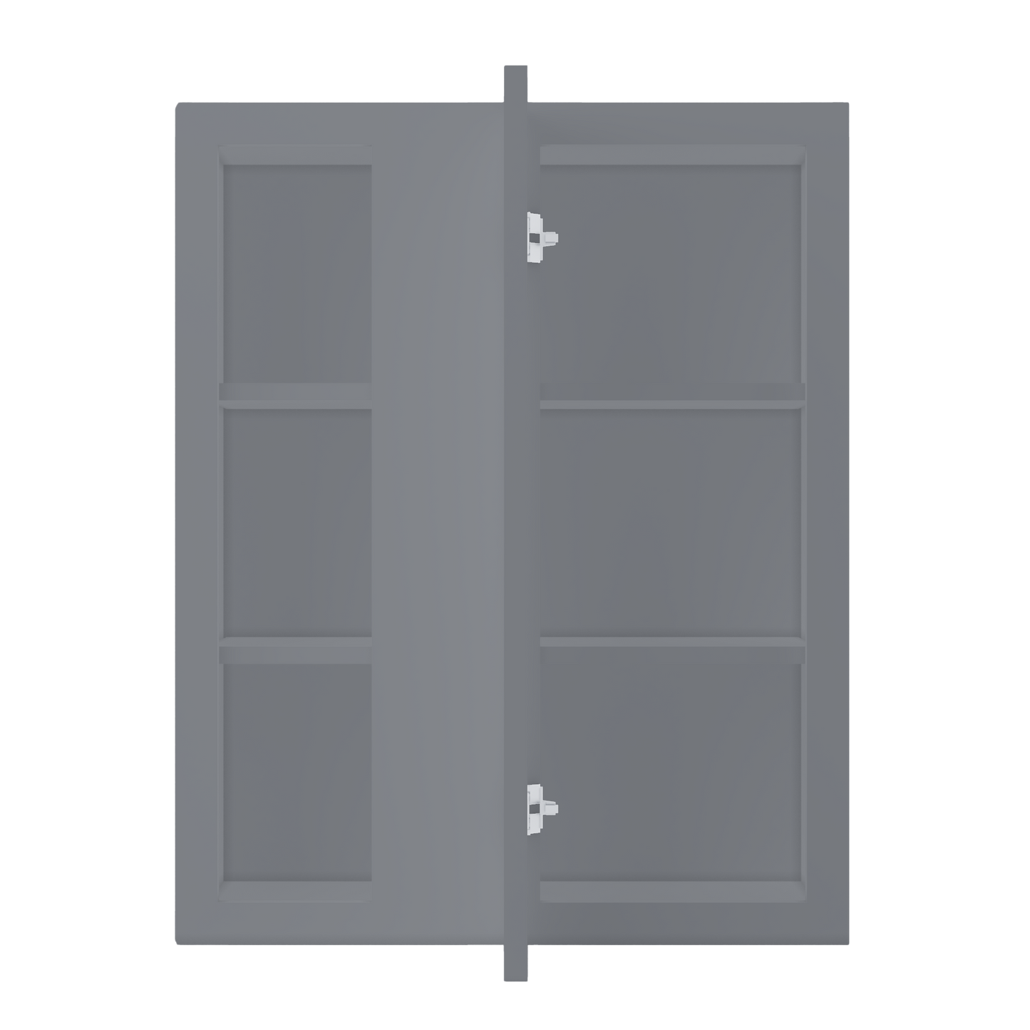 Square Corner Wall Blind Reversible Kitchen Cabinet SC2430 Colonial Gray LessCare 24 in. width 30 in. height 12 in.