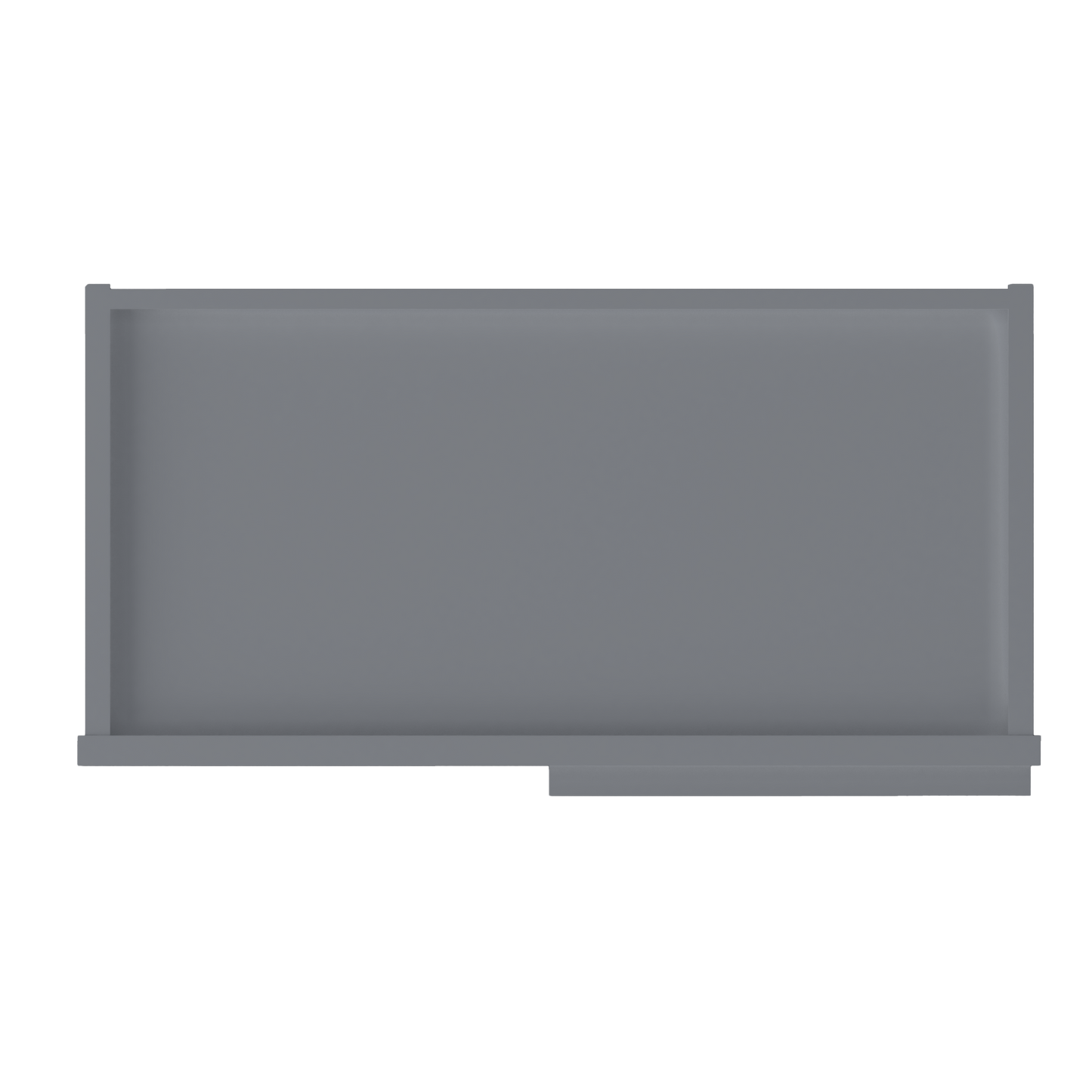 Square Corner Wall Blind Reversible Kitchen Cabinet SC2430 Colonial Gray LessCare 24 in. width 30 in. height 12 in.