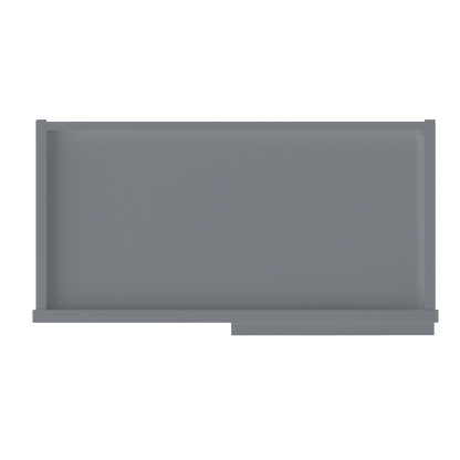 Square Corner Wall Blind Reversible Kitchen Cabinet SC2430 Colonial Gray LessCare 24 in. width 30 in. height 12 in.