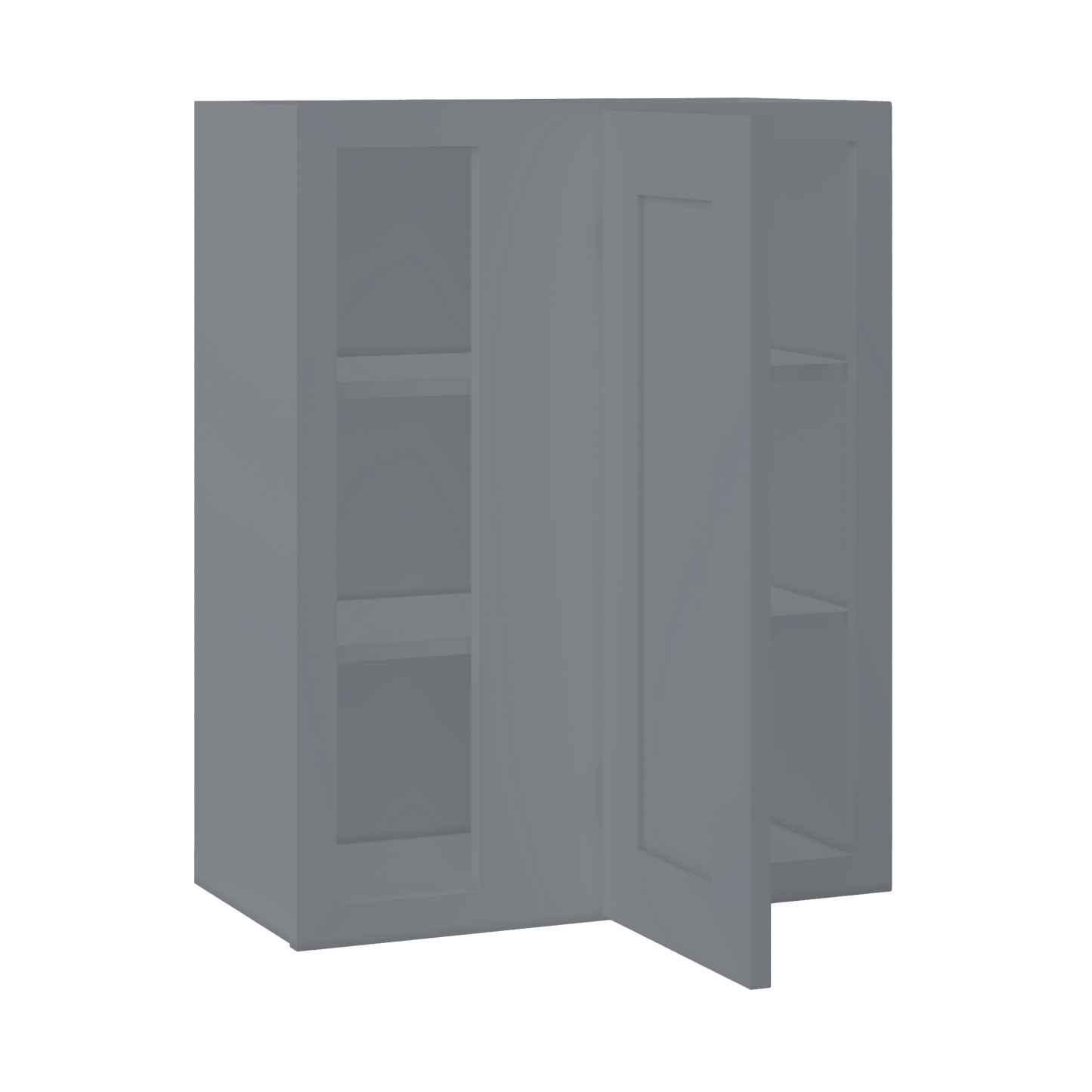 Square Corner Wall Blind Reversible Kitchen Cabinet SC2430 Colonial Gray LessCare 24 in. width 30 in. height 12 in.