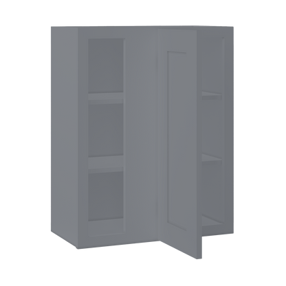 Square Corner Wall Blind Reversible Kitchen Cabinet SC2430 Colonial Gray LessCare 24 in. width 30 in. height 12 in.
