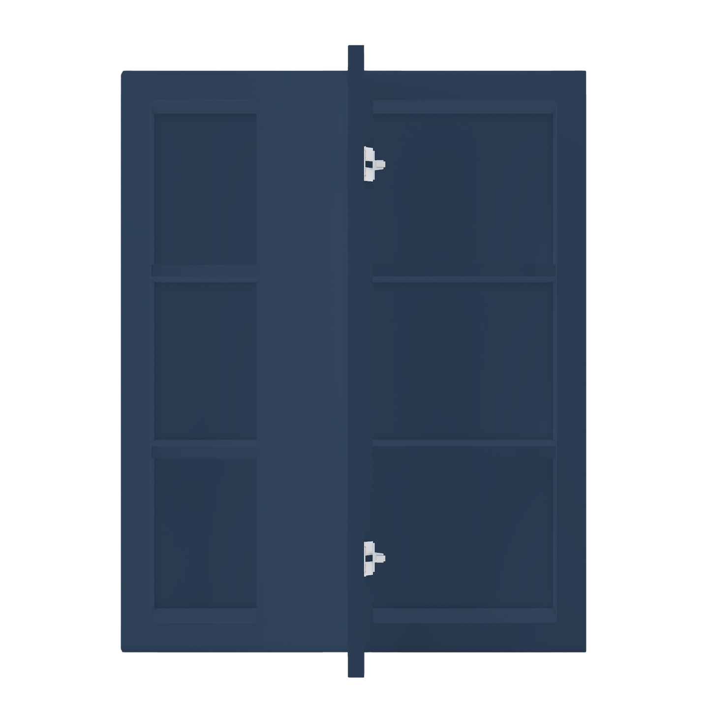 Square Corner Wall Blind Reversible Kitchen Cabinet SC2430 Danbury Blue LessCare 24 in. width 30 in. height 12 in.