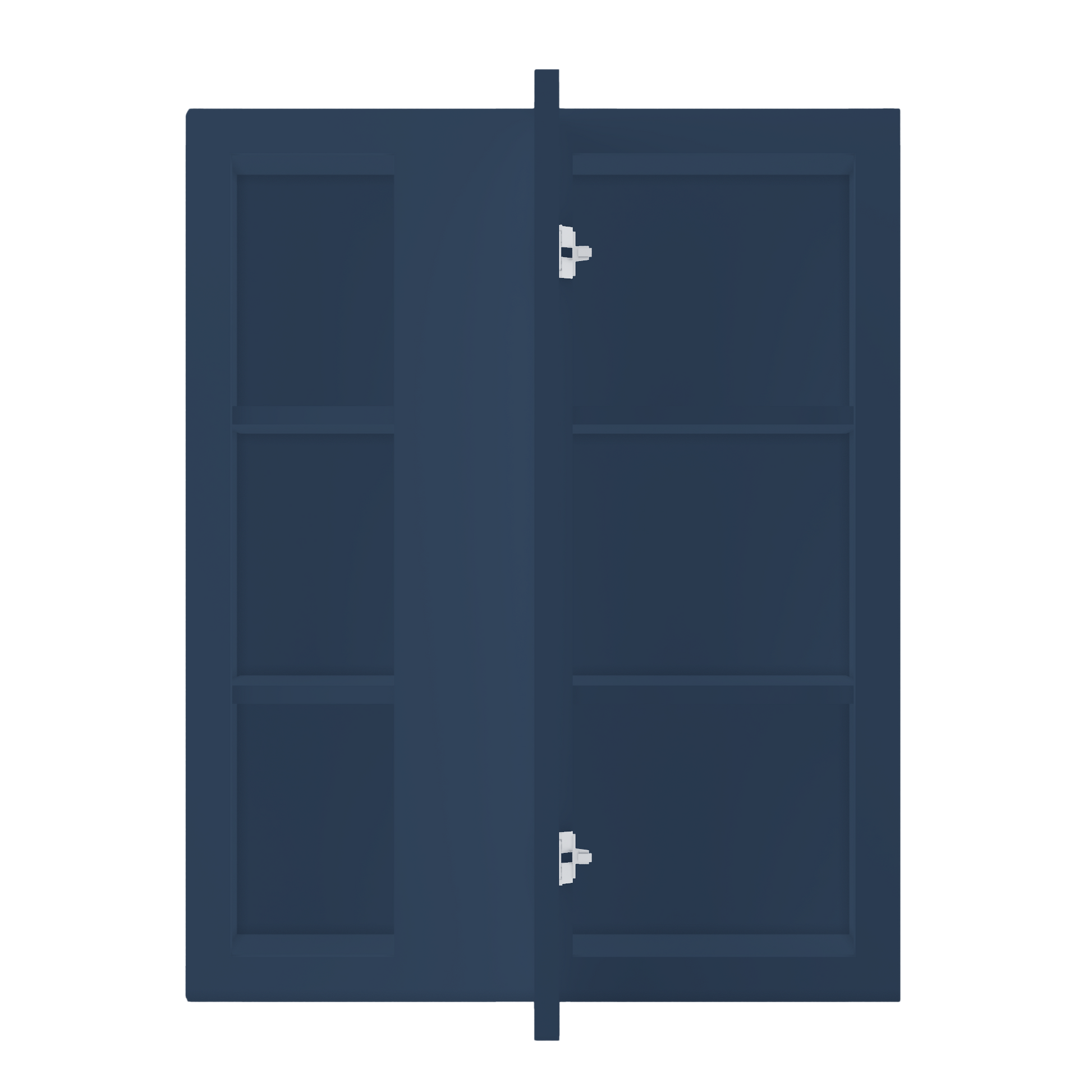 Square Corner Wall Blind Reversible Kitchen Cabinet SC2430 Danbury Blue LessCare 24 in. width 30 in. height 12 in.