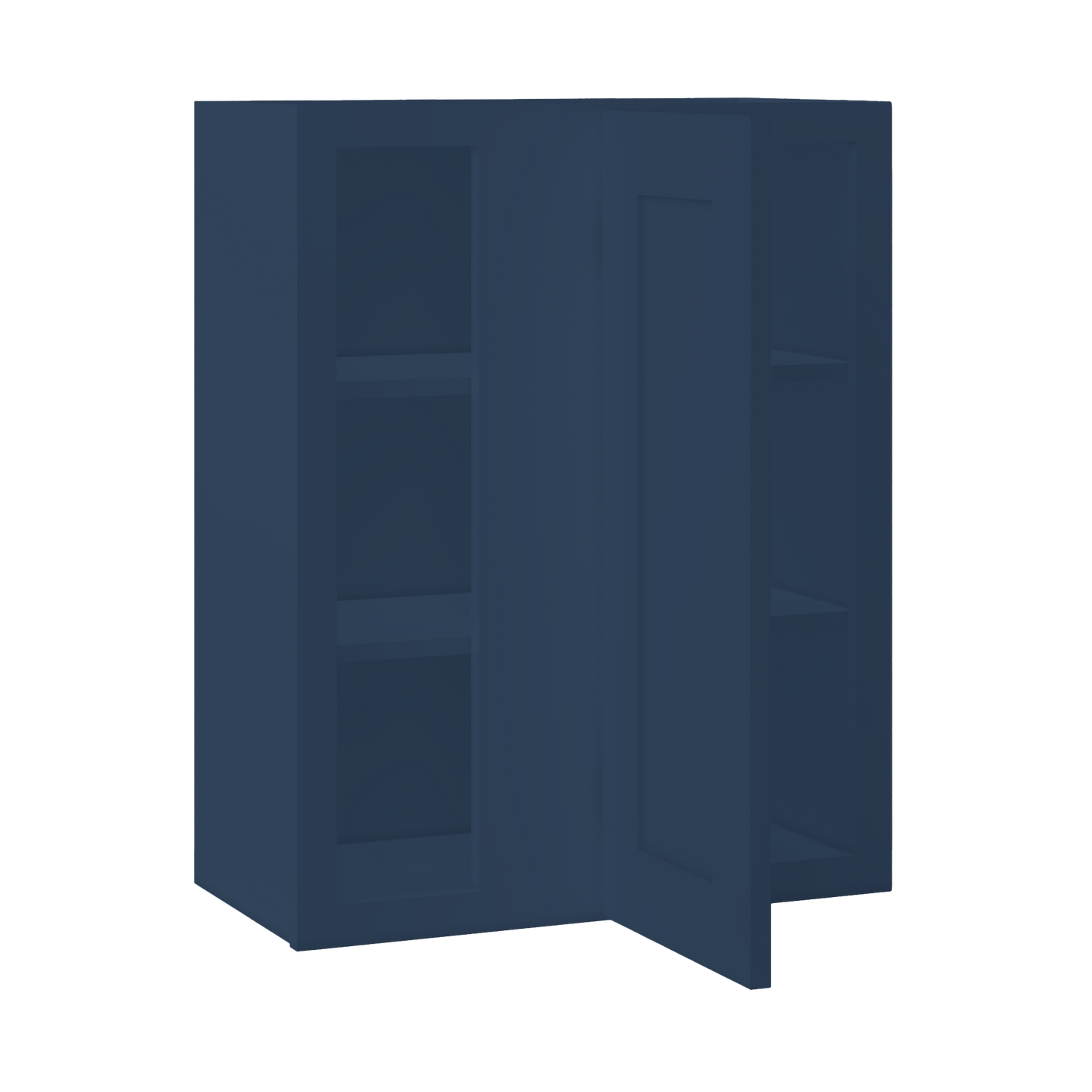 Square Corner Wall Blind Reversible Kitchen Cabinet SC2430 Danbury Blue LessCare 24 in. width 30 in. height 12 in.