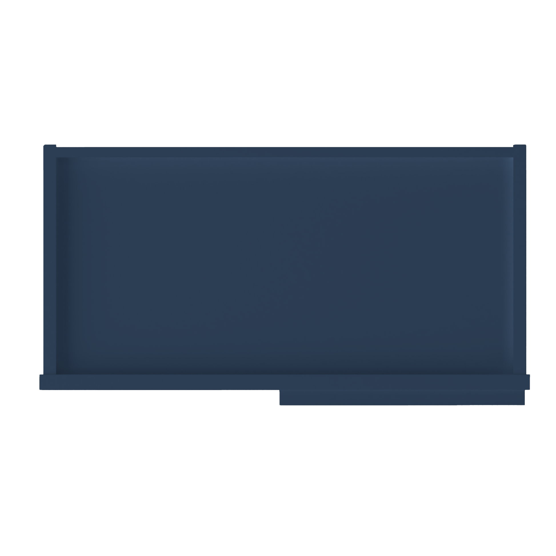 Square Corner Wall Blind Reversible Kitchen Cabinet SC2430 Danbury Blue LessCare 24 in. width 30 in. height 12 in.