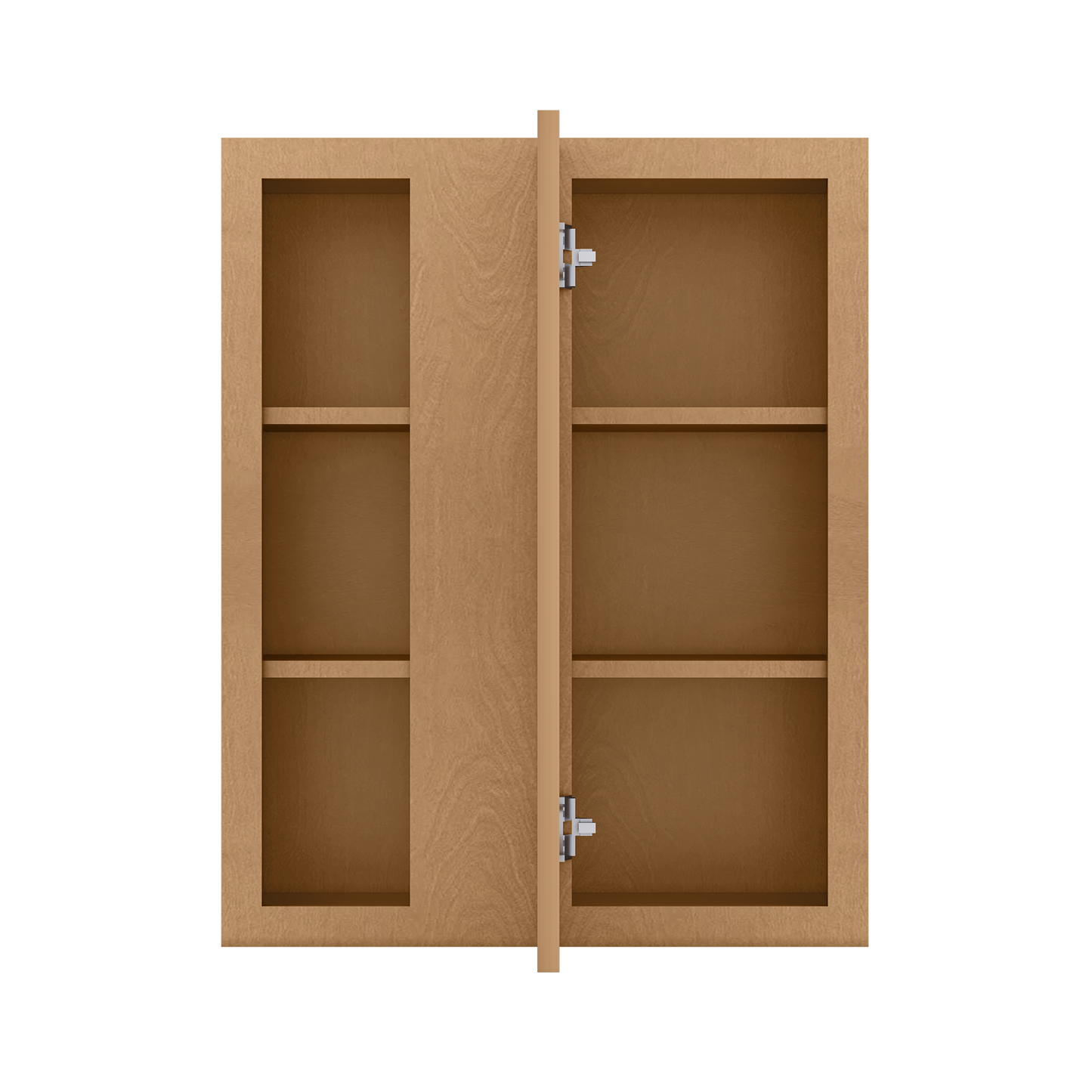 Square Corner Wall Blind Reversible Kitchen Cabinet SC2430 Shaker Toffee LessCare 24 in. width 30 in. height 12 in.