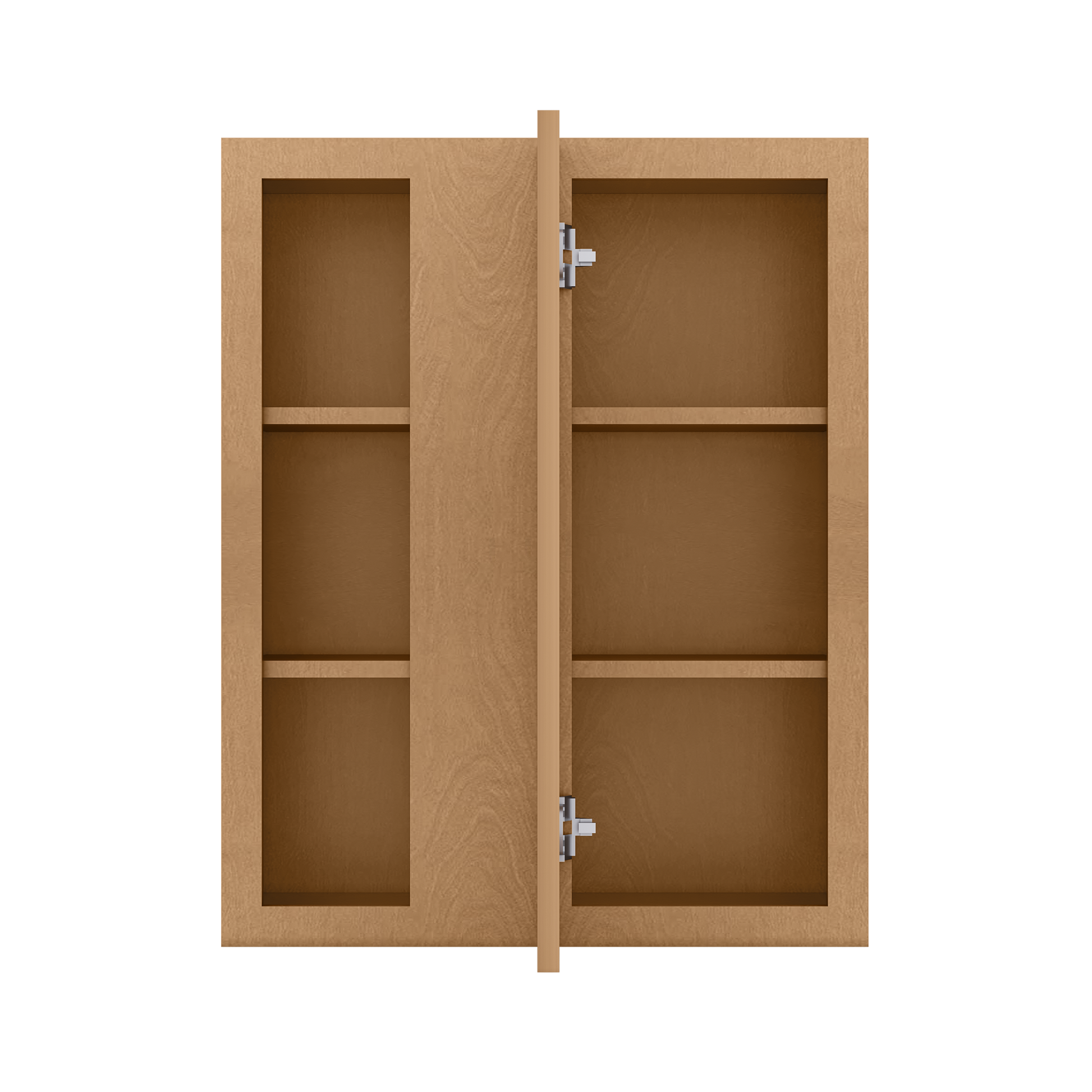Square Corner Wall Blind Reversible Kitchen Cabinet SC2430 Shaker Toffee LessCare 24 in. width 30 in. height 12 in.