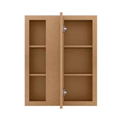 Square Corner Wall Blind Reversible Kitchen Cabinet SC2430 Shaker Toffee LessCare 24 in. width 30 in. height 12 in.