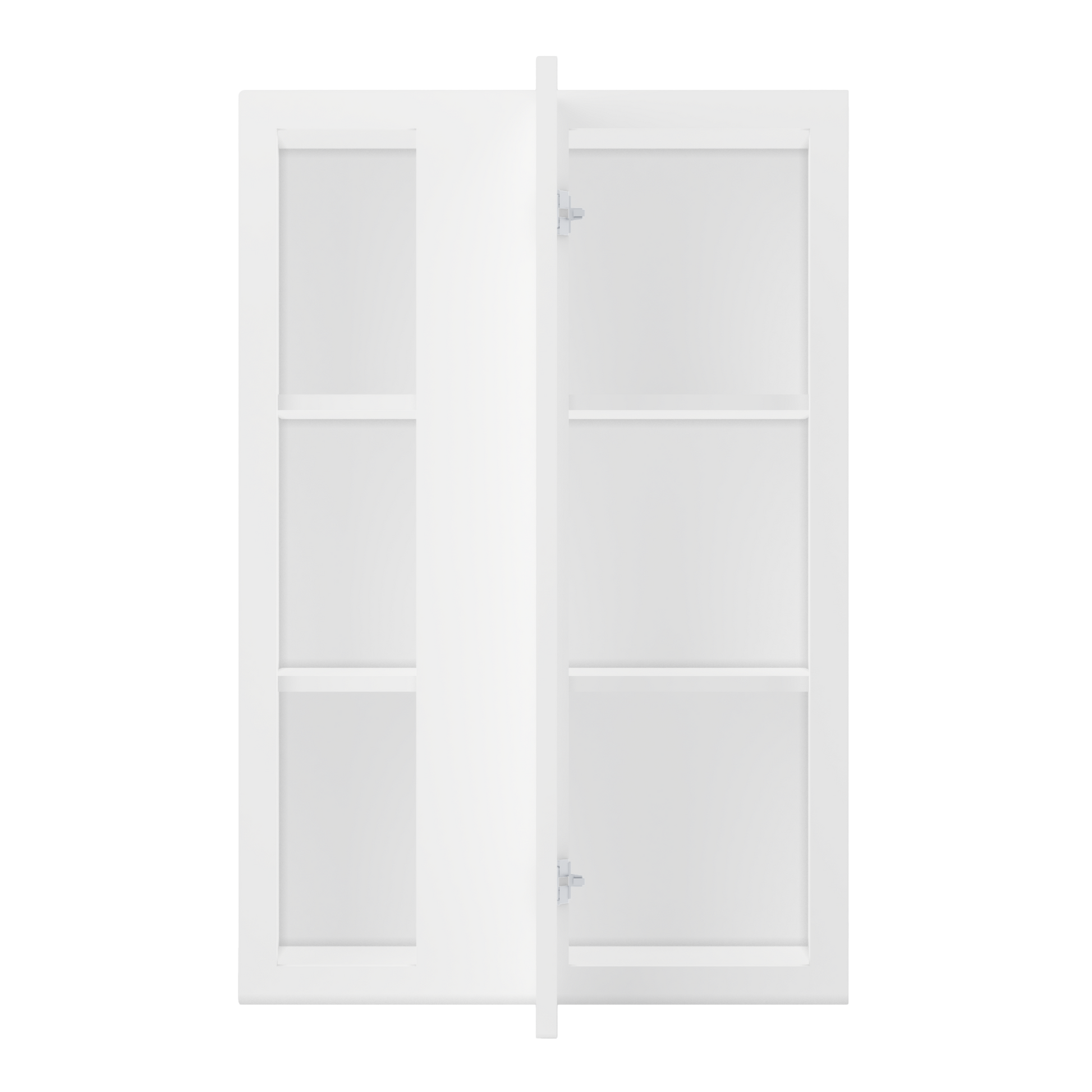 Square Corner Wall Blind Reversible Kitchen Cabinet SC2436 Alpina White LessCare 24 in. width 36 in. height 12 in.