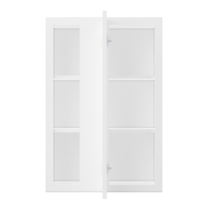 Square Corner Wall Blind Reversible Kitchen Cabinet SC2436 Alpina White LessCare 24 in. width 36 in. height 12 in.