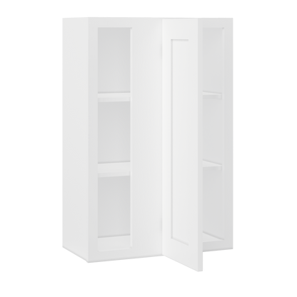 Square Corner Wall Blind Reversible Kitchen Cabinet SC2436 Alpina White LessCare 24 in. width 36 in. height 12 in.