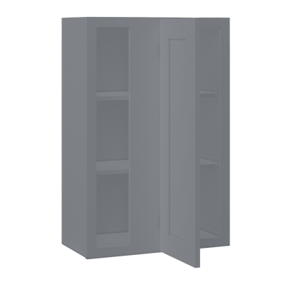 Square Corner Wall Blind Reversible Kitchen Cabinet SC2436 Colonial Gray LessCare 24 in. width 36 in. height 12 in.
