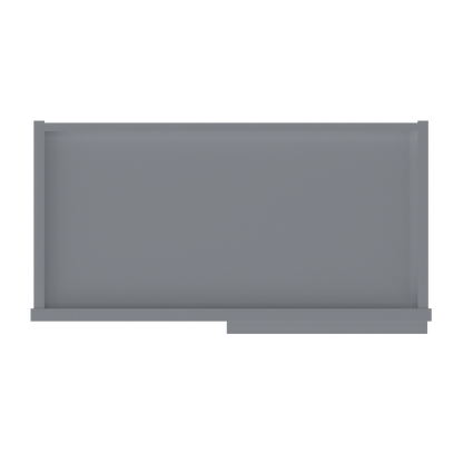 Square Corner Wall Blind Reversible Kitchen Cabinet SC2436 Colonial Gray LessCare 24 in. width 36 in. height 12 in.