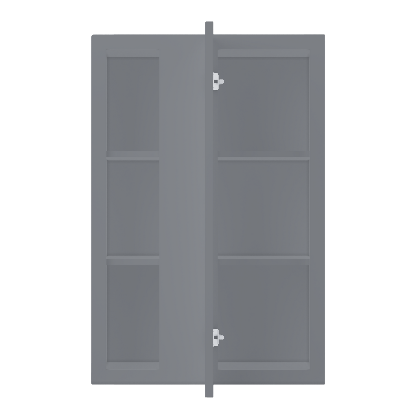 Square Corner Wall Blind Reversible Kitchen Cabinet SC2436 Colonial Gray LessCare 24 in. width 36 in. height 12 in.