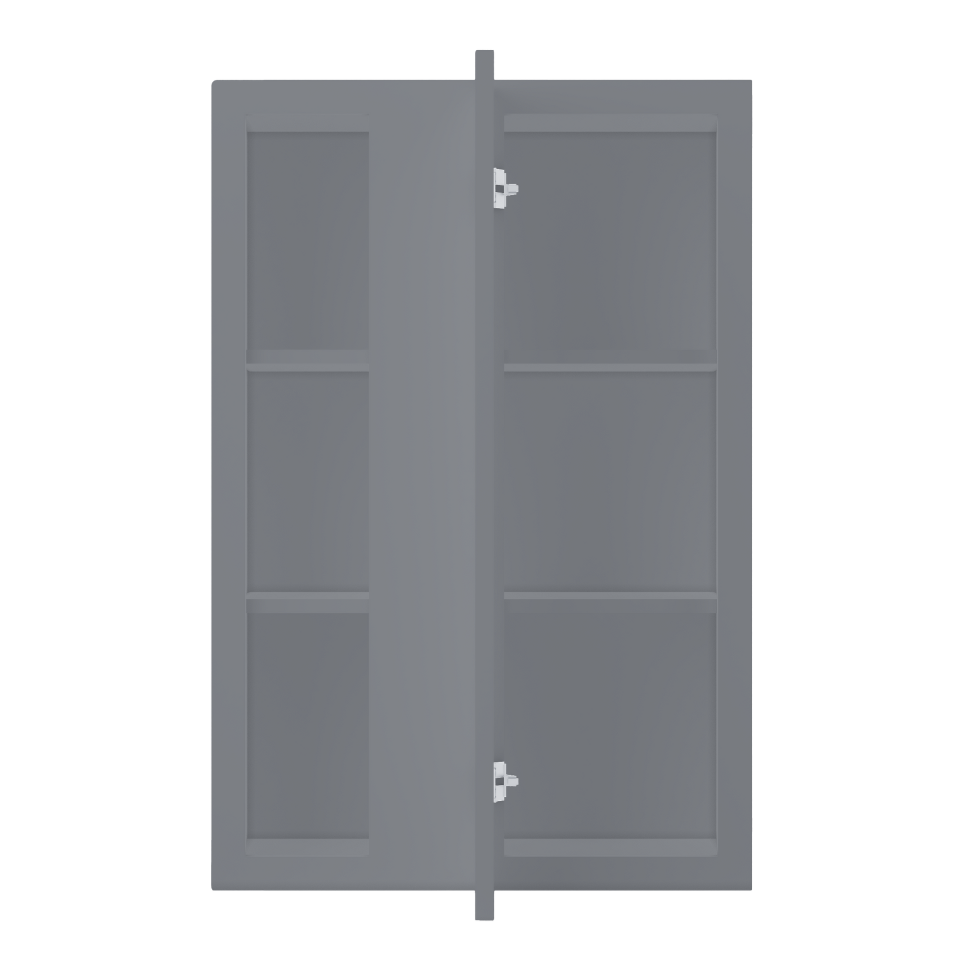 Square Corner Wall Blind Reversible Kitchen Cabinet SC2436 Colonial Gray LessCare 24 in. width 36 in. height 12 in.