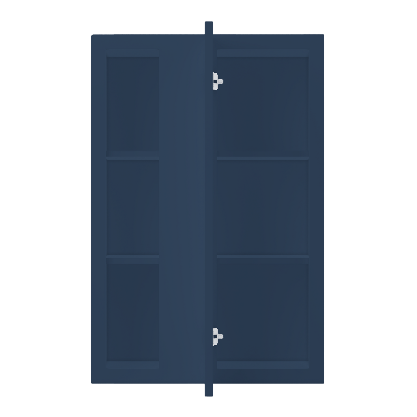 Square Corner Wall Blind Reversible Kitchen Cabinet SC2436 Danbury Blue LessCare 24 in. width 36 in. height 12 in.