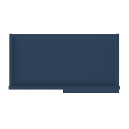 Square Corner Wall Blind Reversible Kitchen Cabinet SC2436 Danbury Blue LessCare 24 in. width 36 in. height 12 in.