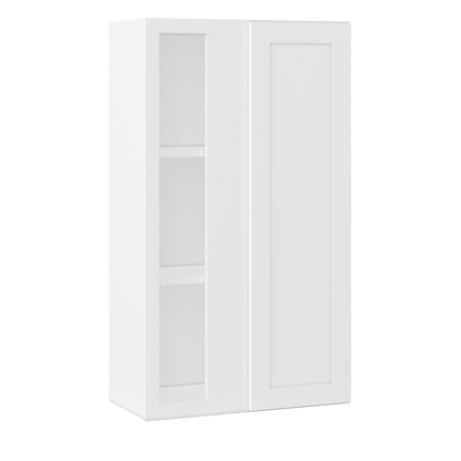 Square Corner Wall Blind Reversible Kitchen Cabinet SC2442 Alpina White LessCare 24 in. width 42 in. height 12 in.