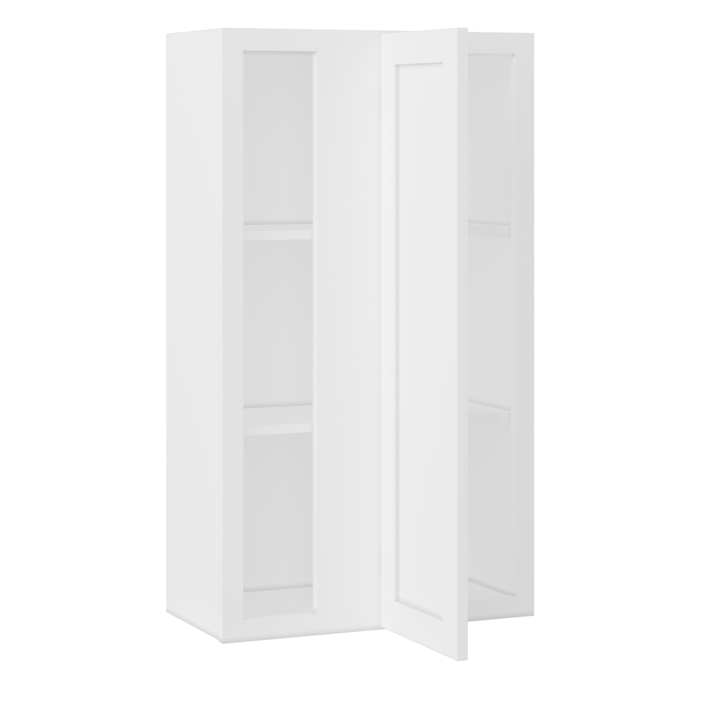 Square Corner Wall Blind Reversible Kitchen Cabinet SC2442 Alpina White LessCare 24 in. width 42 in. height 12 in.