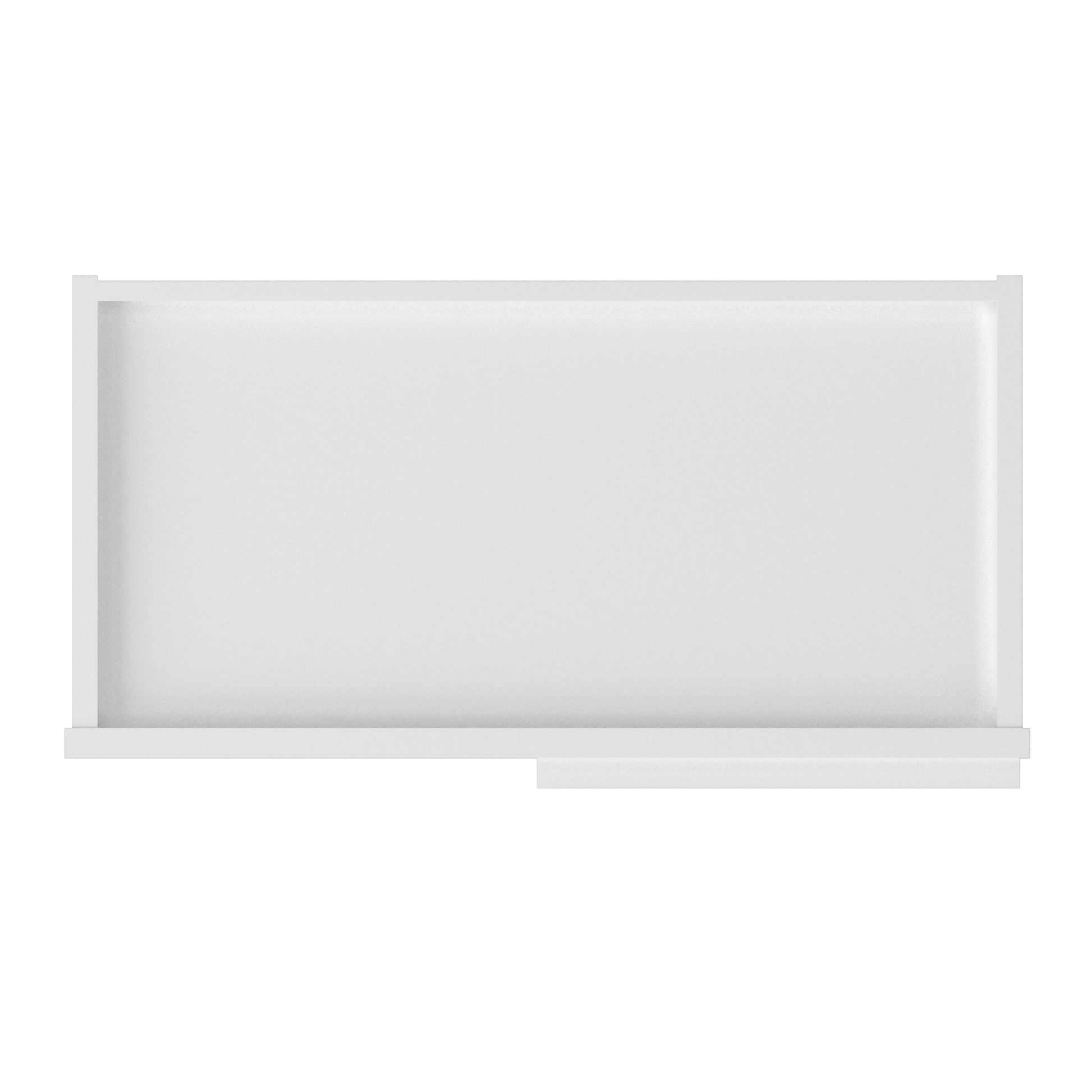 Square Corner Wall Blind Reversible Kitchen Cabinet SC2442 Alpina White LessCare 24 in. width 42 in. height 12 in.