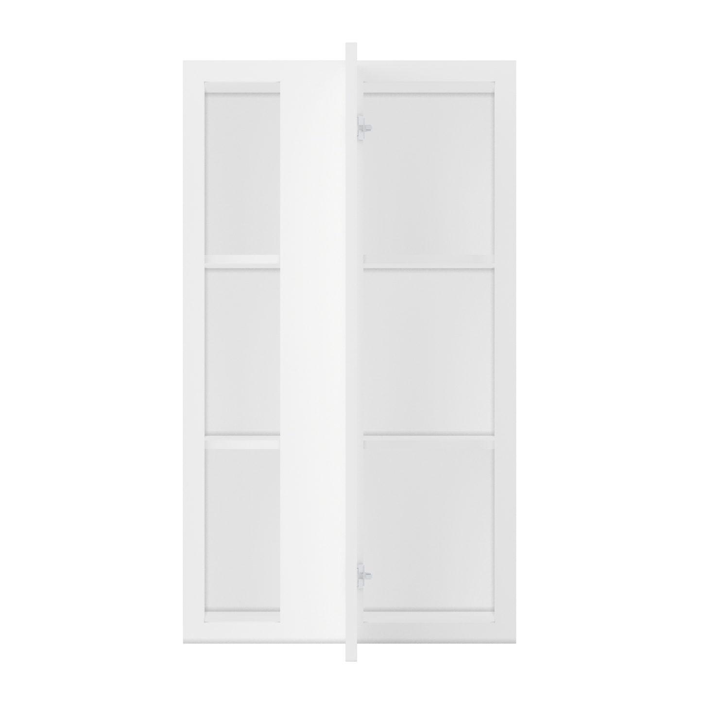 Square Corner Wall Blind Reversible Kitchen Cabinet SC2442 Alpina White LessCare 24 in. width 42 in. height 12 in.