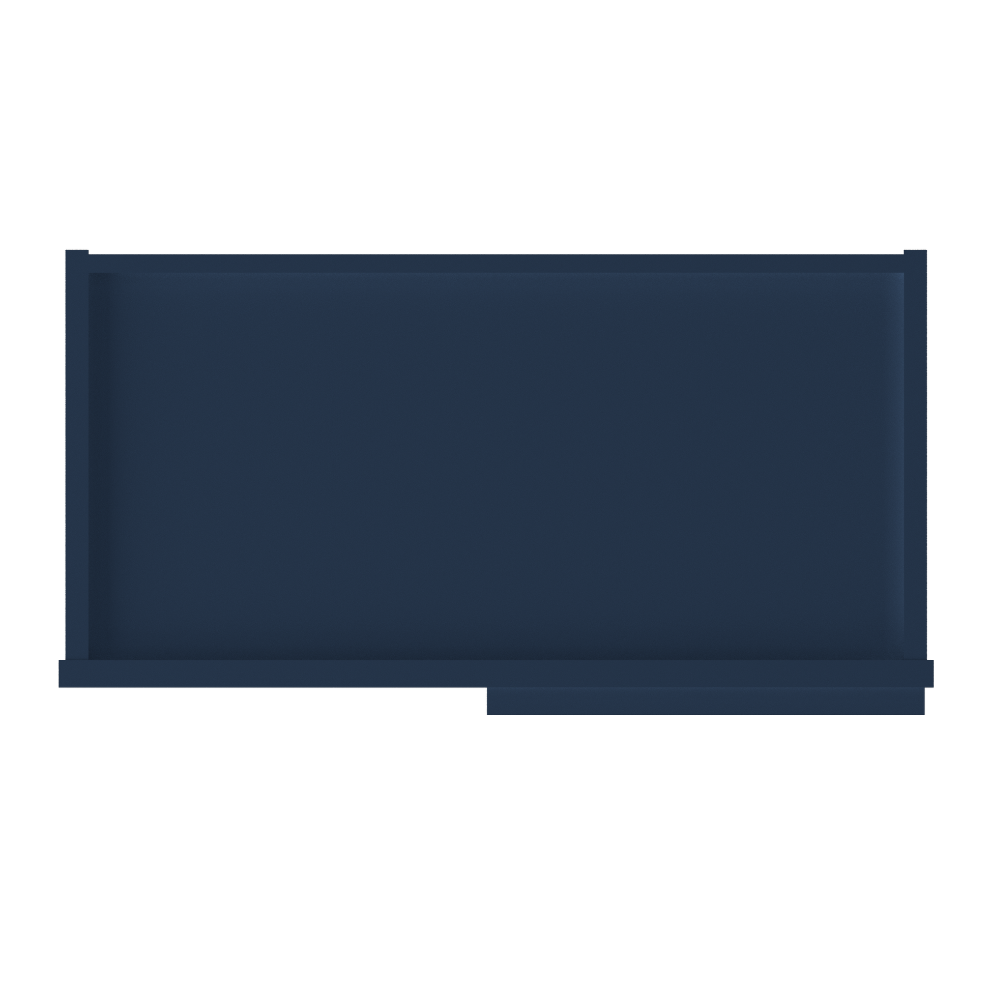 Square Corner Wall Blind Reversible Kitchen Cabinet SC2442 Danbury Blue LessCare 24 in. width 42 in. height 12 in.