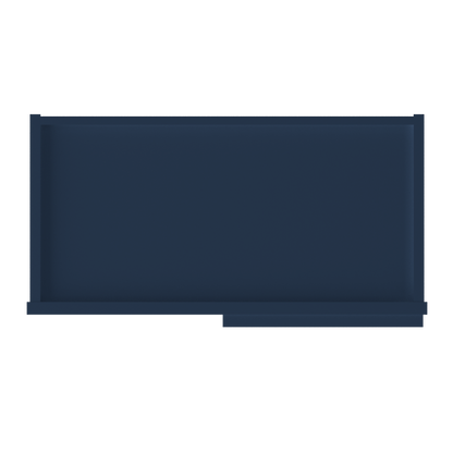 Square Corner Wall Blind Reversible Kitchen Cabinet SC2442 Danbury Blue LessCare 24 in. width 42 in. height 12 in.