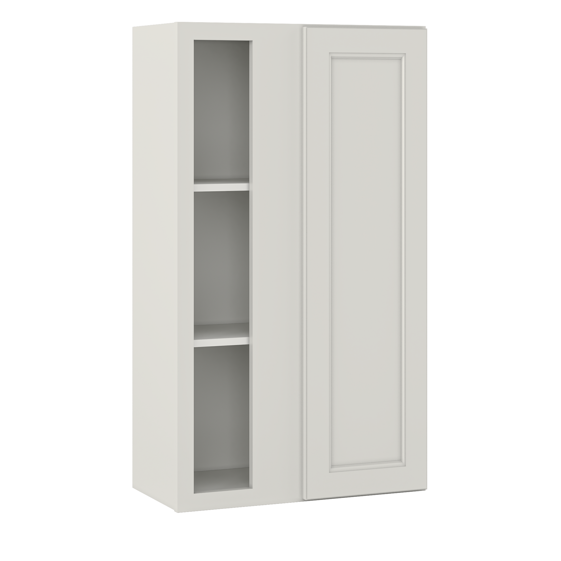 Square Corner Wall Blind Reversible Kitchen Cabinet SC2442 Milan Pearl 24 in. width 42 in. height 12 in. depth
