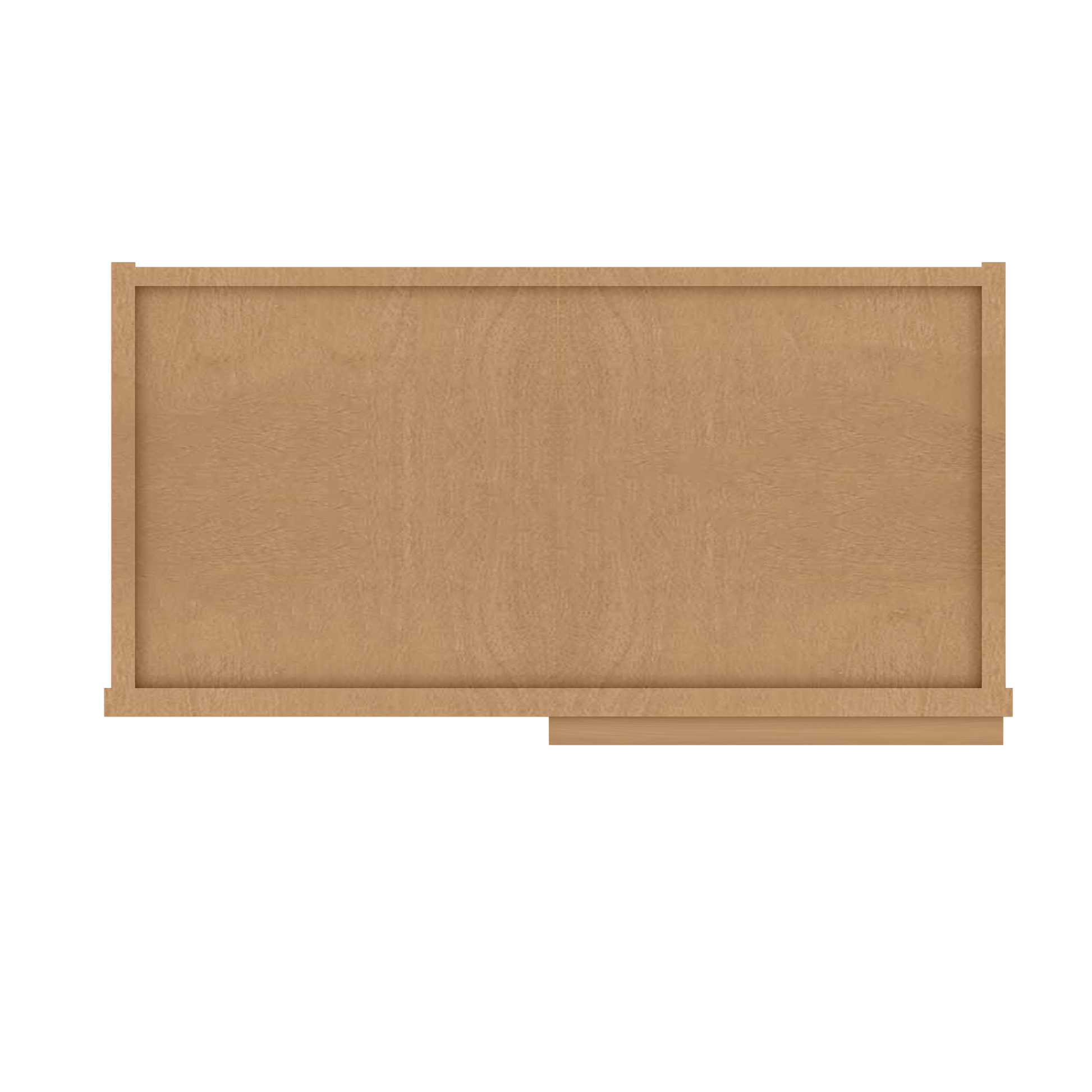 Square Corner Wall Blind Reversible Kitchen Cabinet SC2442 Shaker Toffee LessCare 24 in. width 42 in. height 12 in.